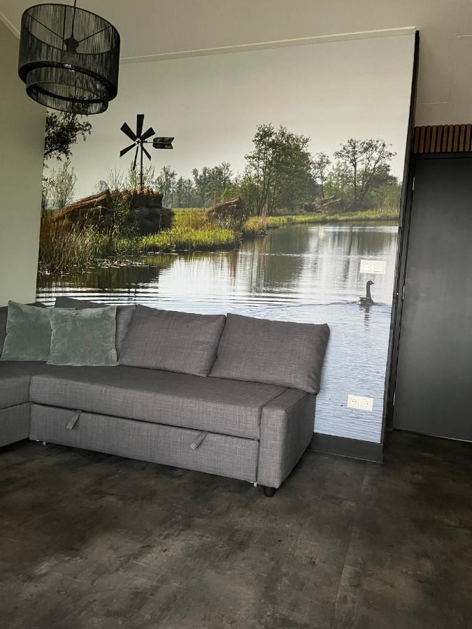 Camping Kleine Belterwijde, Wiede Lodge Met Uitzicht Over Het Water Buitenkant foto